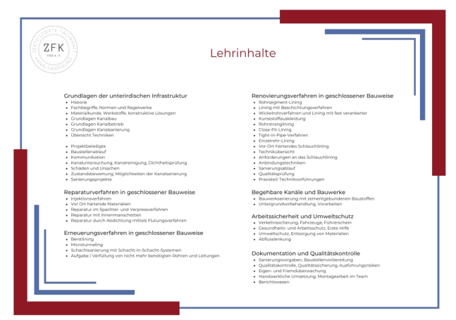 Zertifizierten Fachkraft Kanalsanierung - Seite 2